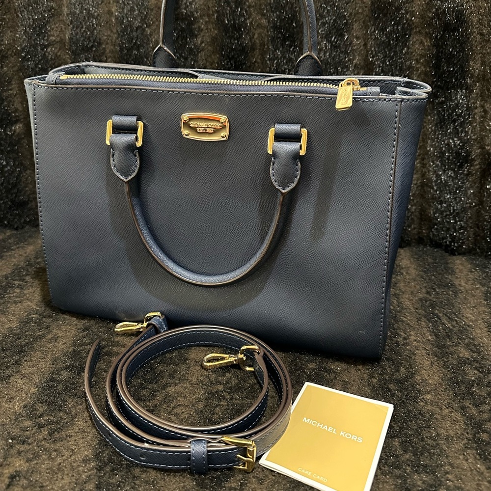 Michael Kors Navy Blue Handbag